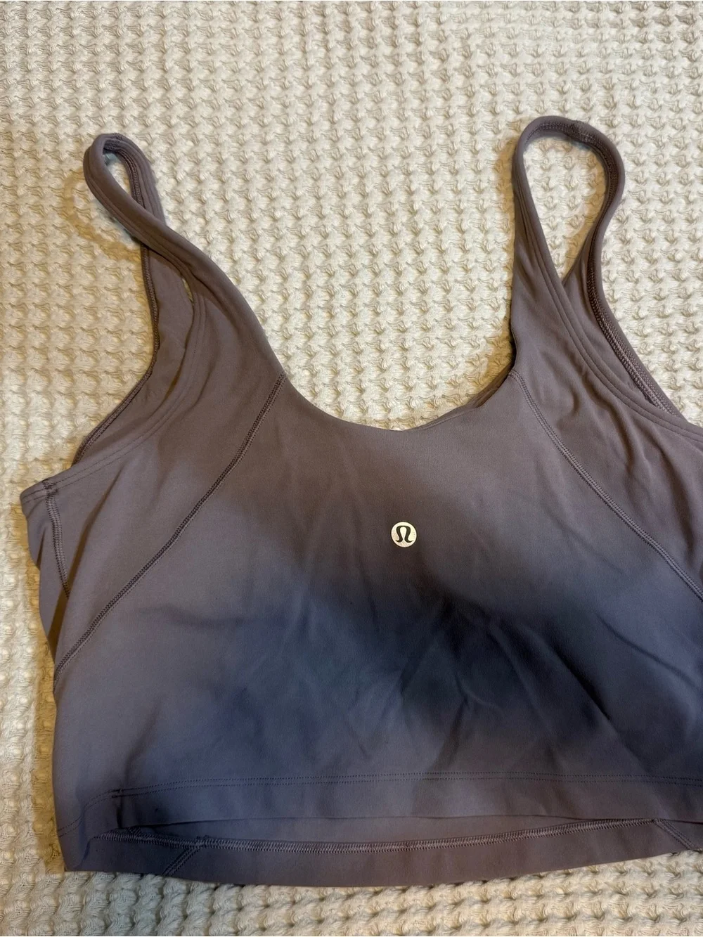 Lululemon Sleeveless Scoop Neck Cropped Tank Top - Nude Purple